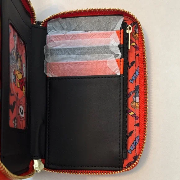 NWT-Loungefly Disney Winnie the Pooh Tigger Skeleton Hard Tag Wallet - Picture 3 of 4